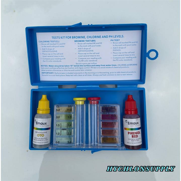 EMAUX 2in1 Test kit PH & Chlorine Tester Lazada