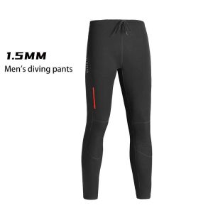 Mens 1.5mm Split Diving Suit Surfing Windproof Long Sleeve Jacket Neoprene Fishing Pants Professional Scuba Diving Clothes
