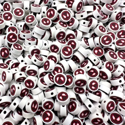 Manilago 30pcs 10mm Polymer Clay Marvel Spider-Man Hero Beads DIY Handmade Jewelry Bracelet Making
