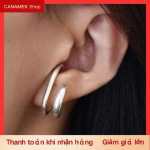 CS Thời trang retro phụ nữ piercless Tai Clip bông tai cổ điển rộng C hình dạng hợp thời trang Earcuff Bông Tai cô gái Quà Tặng đơn giản hàng ngày mặc đồ trang sức