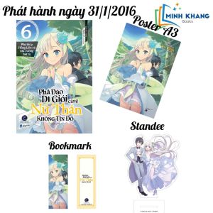 Sách - Phá Đảo Dị Giới Cùng Nữ Thần Không Tín Đồ Tập 6 -Phù thủy Hồng Liên và Ma vương bất tử (Bookmark+PosterA3+ ĐB)-FN