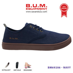 BUM Equipment Kasut Lelaki BM69204/BM69205/BM69206 Warna Hitam/Warna Kelabu/Warna Biru Navy - Mens Shoe Black/Grey/Navy
