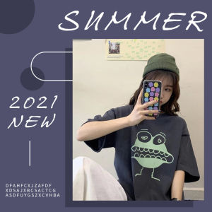 KDAShop เสื้อคอกลมงานสกรีนลายการ์ตูนสุดสุดอาร์ต เฉี๊ยบเฉียบสไตล์เด็กแนว มี 3 สีดีย์มากกแม่