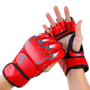 Boxing gloves combat gloves Muay Thai half finger childrens matches training MMA gloves