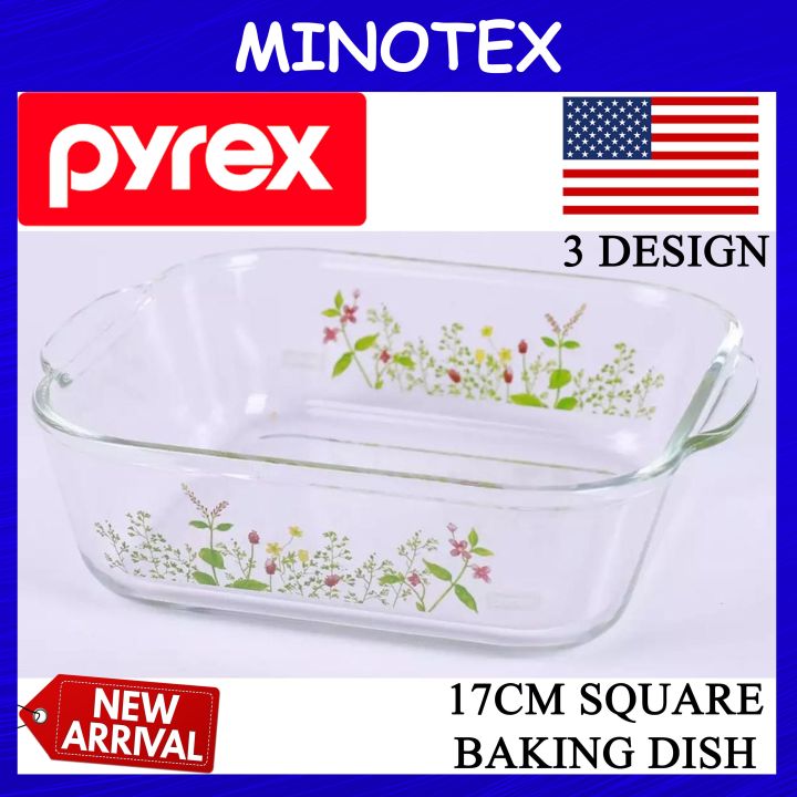 PYREX 17CM SQUARE BAKING DISH (3 DESIGN) | Lazada