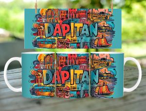 * 1 PC MUG WITH BOX * DAPITAN DESIGN Mug Souvenir 11oz with box