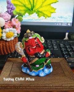Tượng chibi Quan Công 9cm phong thủy may mắn