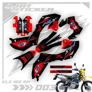 DECAL KAWASAKI KLX SM 150 2023 - BOLEH REQUES NAMA/NOMOR . AJR.RA.003