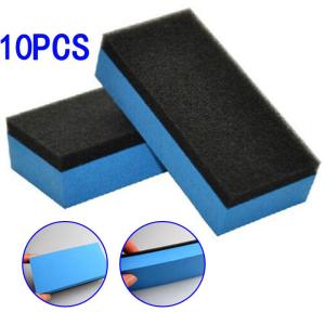 10pcs Automotive Ceramic Coating Sponge Glass EVA Wax Coating Applicator Pad Tool Nano Glass Wax Coating Applicator Sponge