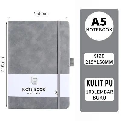 Notebook A5-A6-A7/buku tulis kulit PU/daily book 100LEMBAR/BUKU/scrapbook Buku Kecil-Ms.Pepeleria