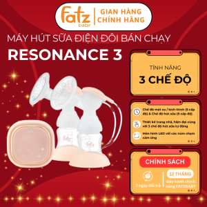 Máy hút sữa điện đôi FATZ BABY Resonance 3 FB1160VN 3 chế độ matxa hút sữa kích sữa