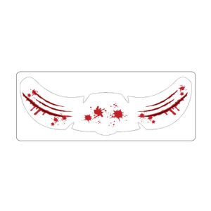 LZYBIM Waterproof Halloween Makeup Stickers Long Lasting Body Art Freckle Tatto Stickers Heart Cute Bloodstain Blush Stickers Adults Children Use