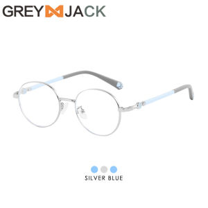 Grey Jack Kacamata Antiradiasi Blueray Gadget Anak Laki-laki dan Perempuan Bahan Metal Kuat Fashionable Ringan Lucu 6032