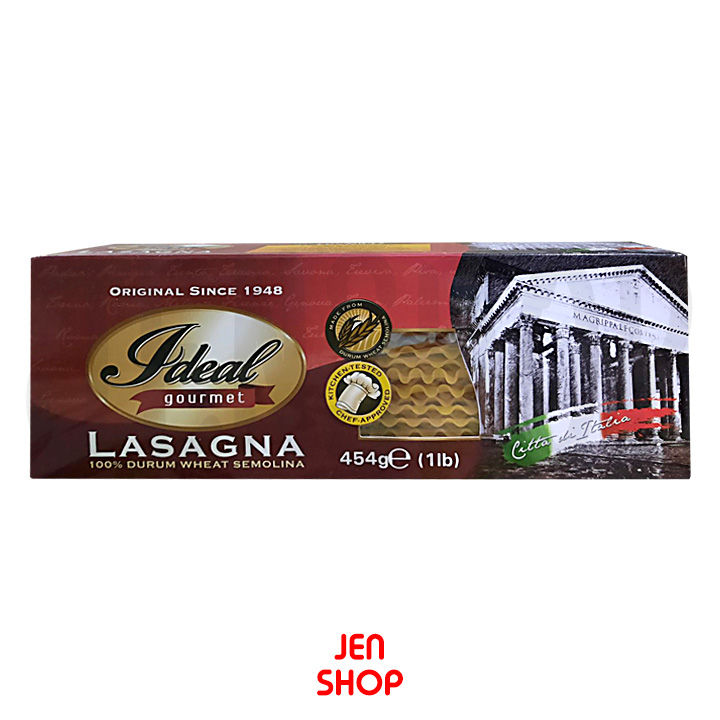 Ideal Gourmet Lasagna Oven Ready (Boil or No Boil) 454 grams, 1 lb ...