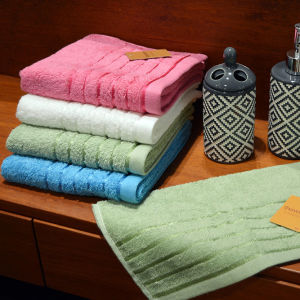 Bộ 04 Khăn Cotton Cao Cấp Songwol LINE BORDER (40 x 78cm)