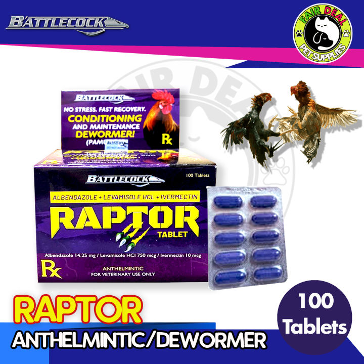 Raptor Insecticide RAPTOR Anthelmintic/Dewormer (100 Tablets) | Lazada PH