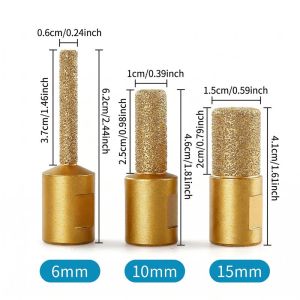 3Pcs Set Milling Cutter Diamond Bit Milling Cutter For Stone Grooving