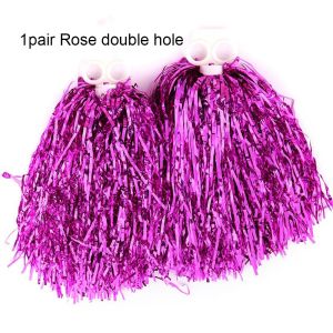 CHLOCH 1pc/1Pair Dress Costume Fancy Competition Flower Club Sport Supplies Cheerleader pompoms Cheerleading Cheering Ball Dance Party Decorator