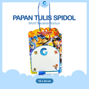 Papan Tulis Spidol Anak Motif Karakter Kartun Lucu