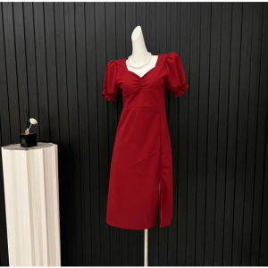 french vintage blue dress for woman formal long bodycon dress plus size xl plain black elegant dress