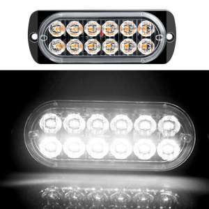 ZCAUTO 12V-24V 36W LED Persegi Lampu Darurat Keselamatan Mobil Lampu Kerja Darurat