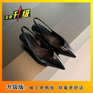 [Free Shipping] Elegant Pointed-Toe Backless Sandals For Women Versatile Slimming Low-Heeled Comfortable And Exuding A Sophisticated And Elegant Vibe