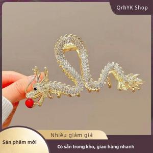 Hàng có sẵn✨ Năm 2024 của rồng cá mập vuốt Clip thạch rồng tóc vuốt kim loại kẹp tóc phụ nữ kẹp cua Phụ kiện tóc barrette