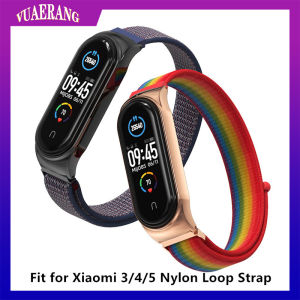 VUAERANG Suitable for Xiaomi Mi Band 5 6 Strap Mi 3 4 Universal Wristband Nylon Loop Strap New Lightweight and Breathable Watchband Bracelet
