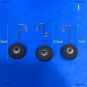 [COD] Biubiuni 1Set Foam Hand Throwing Glider Landing Gear Kit with Wheel Airplane Accessories