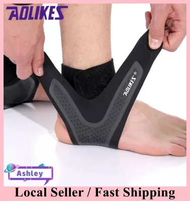 AOLIKES 1PC Outdoor Sports Fitness Feet Wrap Protect Bandage Ankle Support Protect Basketball Football Elastic Ankle Brace Band-FH10