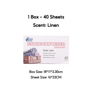 SG Specool® EmmAmy Fabric Softener Dryer Sheets Lavender & Fresh Linen Scent 40 Sheets