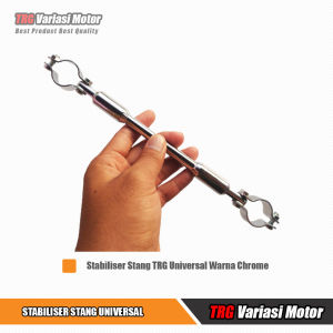 Stabiliser Stang Motor TRG Warna Chrome Panjang 27 cm Bahan Full Besi Padat