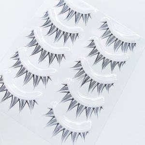 【Readystock】Clear Band Natural 5 pair Eyelashes A type Fish Tail Devil Lash Little devil 透明梗超自然5对假睫毛A型仙子毛鱼尾睫毛小恶魔睫毛