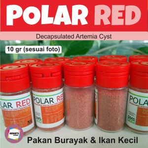 Polar Red Artemia Instant Pakan Burayak Guppy Molly Tetra 10gr