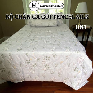 Bộ Chăn Ga Cotton Micro Họa Tiết Hoa Văn Mềm Mịn Cho Kích Thước Đa Dạng
