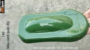 Sơn Xịt Samurai Màu Xanh Lục Quân 146