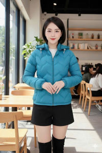 C4. Áo Phao Lông Vũ Siêu Nhẹ Dáng Lửng Nữ Có Mũ Tháo Rời Nhiều Size M-4XL Chất Mềm Mại Giữ Ấm tốt phù hợp thời tiết lạnh Mùa Đông phong cách sang trọng