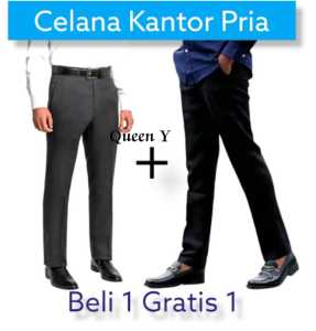 BELI 1 GRATIS 1 Celana ankle Pants Celana Kantor Formal Pria Celana Chino Slimfit Adem Tidak Mudah Kusut Kualitas Premium