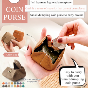 Japanese Coin Purse Super Soft Cowhide Leather Small Wallet