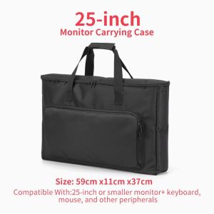 24/25/27/32 Inch Monitor Carrying Bag with Cushioning Foam Shockproof Full Protection Traveling Portable Computer Screen Case