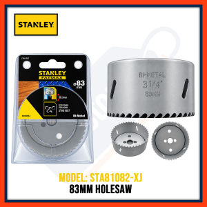 Stanley 67 73 & 83mm Bi-Metal Holesaw Professional-Grade Cutting Tool for Wood Metal and Plastics