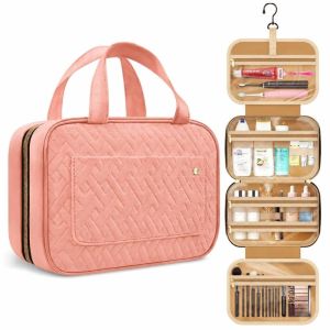 CHLOCH Foldable Makeup Bag Waterproof Large Capacity Cosmetic Handbag Hanging Toiletry Storage Bag Travel