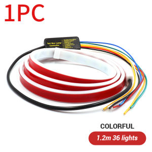 LED Car Turn Signal Light Trunk DRL Lamp RGB Flowing Multicolor Car Lights Accessories