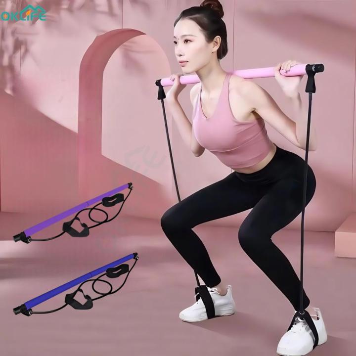 SG]Yoga Pull Rods Pull Rope Portable Pilates Bar Stick Kit