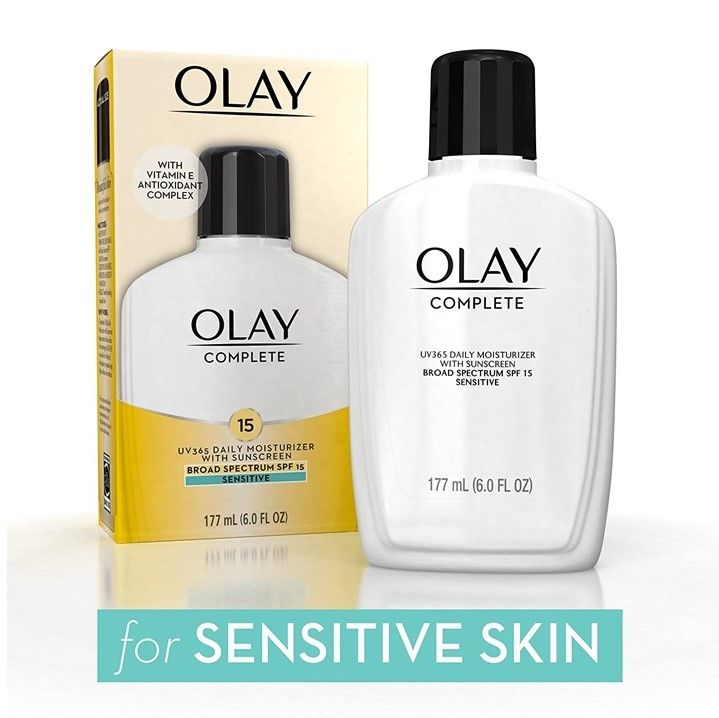 Olay Complete UV365 Daily Moisturizer SPF 15 Sensitive Skin, Fragrance ...
