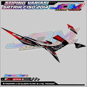 STRIPING VARIASI SUZUKI SATRIA F150 2014 / STICKER LIST MOTOR SUZUKI SATRIA F150 2014 HAYABUSA STYLE