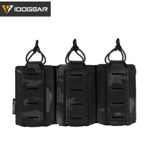2025IDOGEAR Small Steel Scorpion   Tactical Triple Magazine Pouch Military Enthusiast Vest 5.56 9mm Parallel Magazine Pouch Version