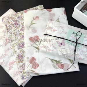 [COD] WANGJIA Elegant Tulip Patterned Tissue Paper Floral Design With Green Leaves For Gift Wrapping Wine Bottle Box Filling And Decorating