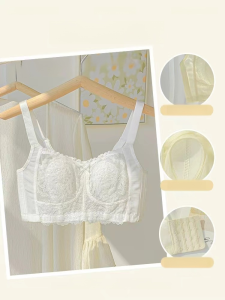 Full Coverage Chest Minimizing Bra for Summer Women  Soft Support  Thin Style  Anti-Sagging  Wireless Design  Ideal for Large Bust