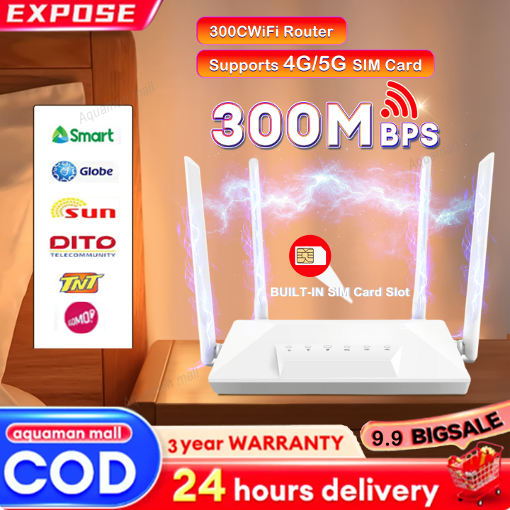 EXPOSE Router WIFI 5G 4G 300Mbps Wireless Insertable card Portable ...